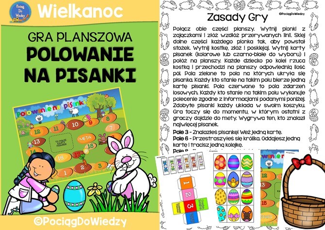 Polowanie na pisanki - gra planszowa