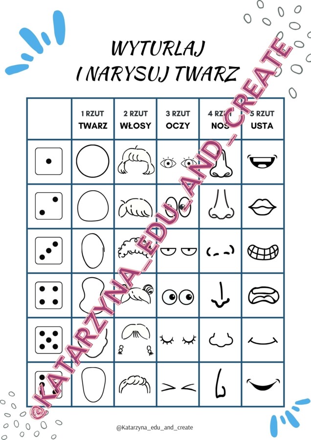 Wyturlaj - kreatywne ćwiczenia z kostkami do gry