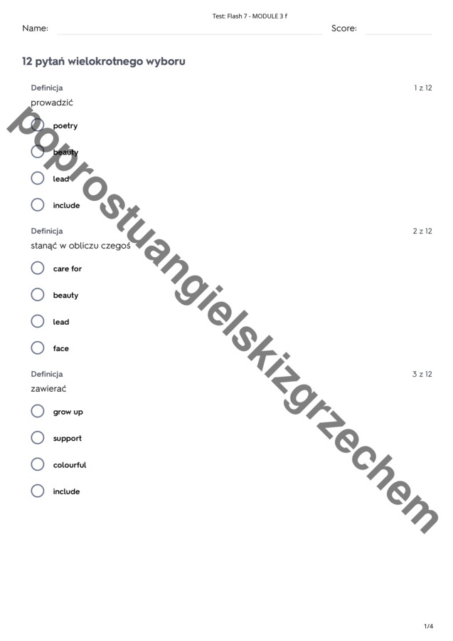 Flash 7 – Module 3 – testy