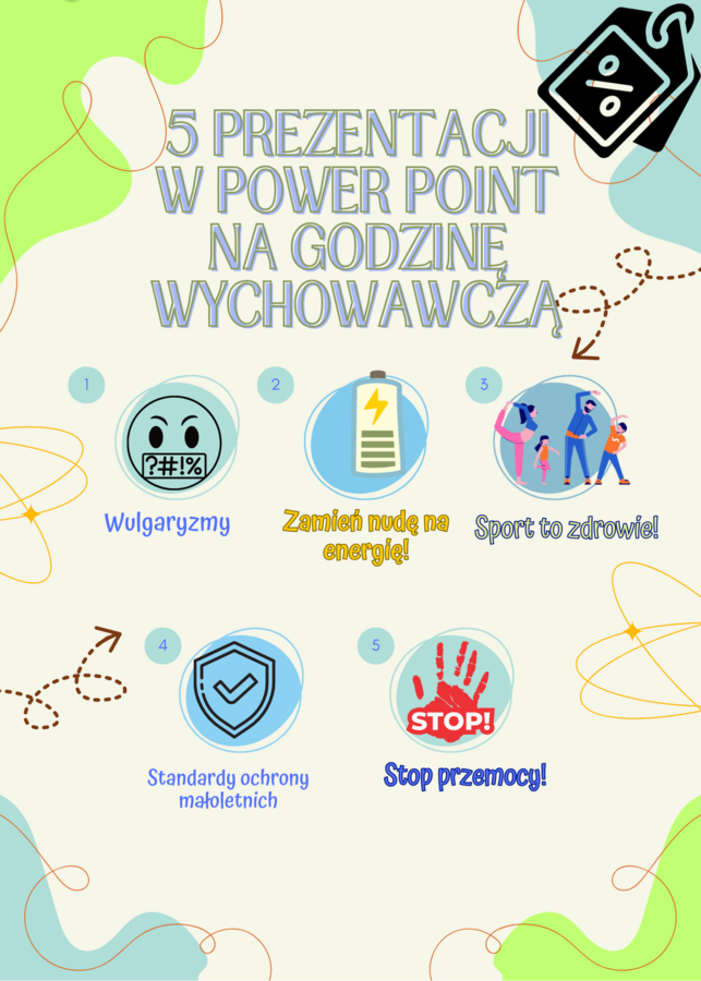 Paczka 5 prezentacji w Power Point na godzinę wychowawczą - W zestawie kupujesz taniej!