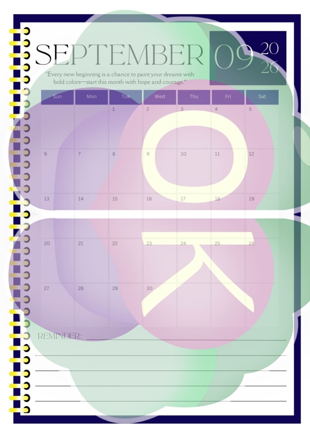 Nauczycielski Planner Organizacyjny 2026/2027: Od Września do Grudnia (32 strony)