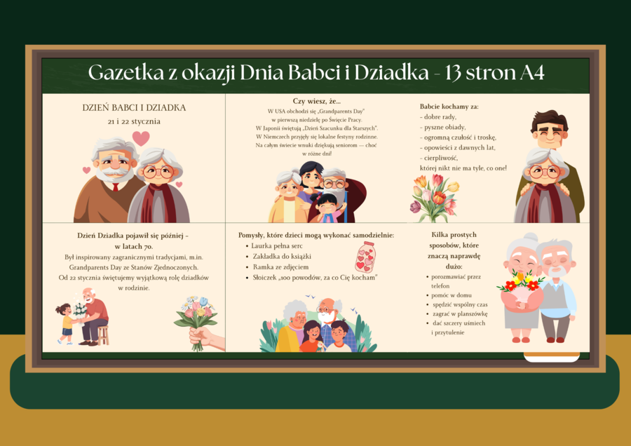 Gazetka z okazji Dnia Babci i Dziadka – 13 stron