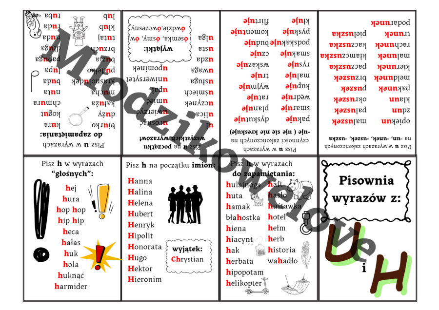 Ortograficzne mini książeczki