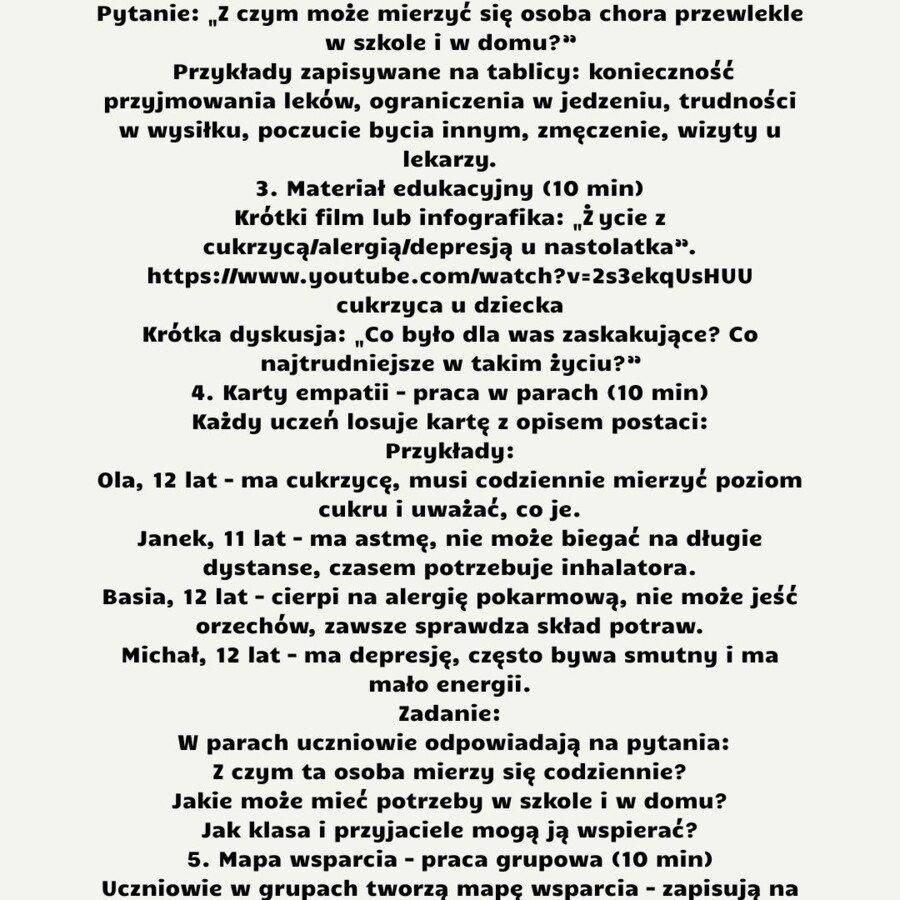 Scenariusze edukacja zdrowotna klasa 6 część 1 (lekcje 1-16) na podstawie programu nauczania proponowanego przez MEN HOLISTYCZNA EDUKACJA PROZDROWOTNA W SZKOLE PODSTAWOWEJ – CIAŁO, UMYSŁ, DUCH. Program nauczania edukacji zdrowotnej dla klas IV-VIII szkoł