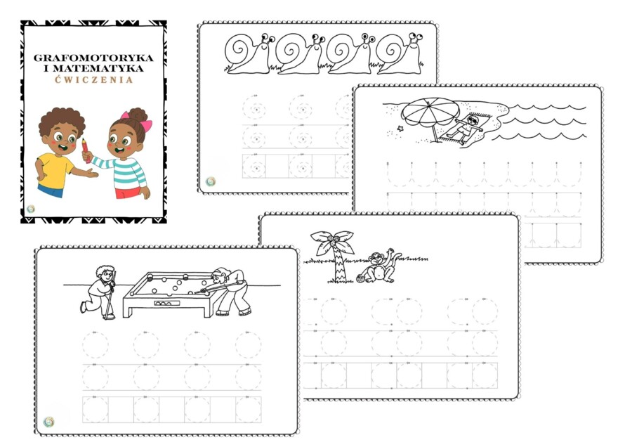 GRAFOMOTORYKA I MATEMATYKA – ĆWICZENIA