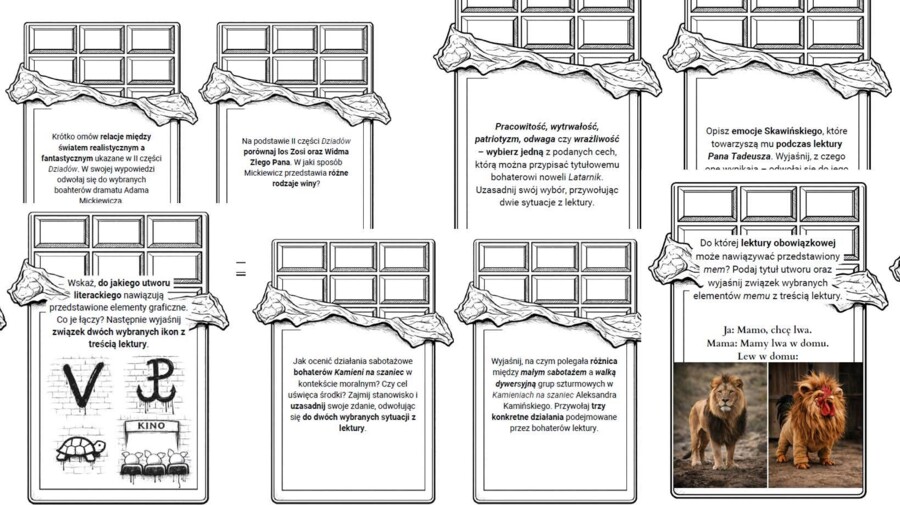 Czekolady nadziewane najlepszą literaturą