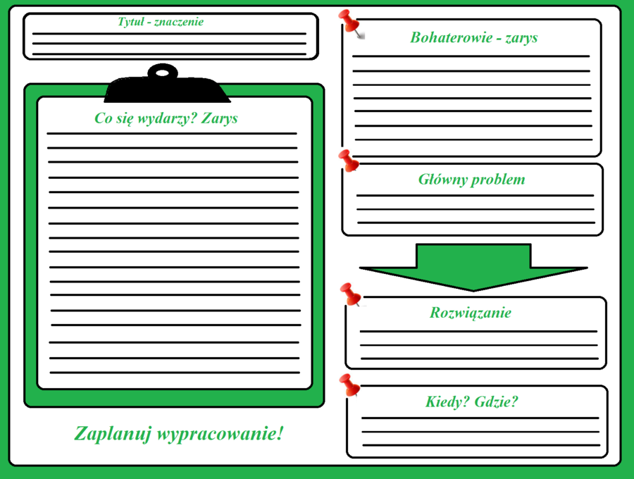 Organizer do pisania opowiadań