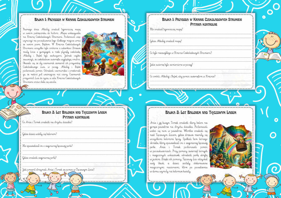 Czytanie ze zrozumieniem - proste i ciekawe bajki