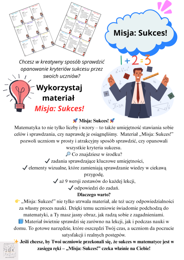 Misja: Sukces! – sprawdzenie kryteriów sukcesu z matematyki, Nowa Era, kl. 6 – Dział 1