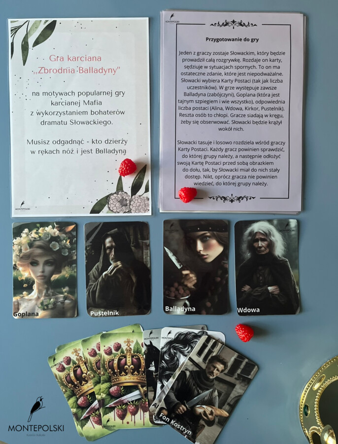 Zbrodnia Balladyny - gra karciana na motywach gry Mafia