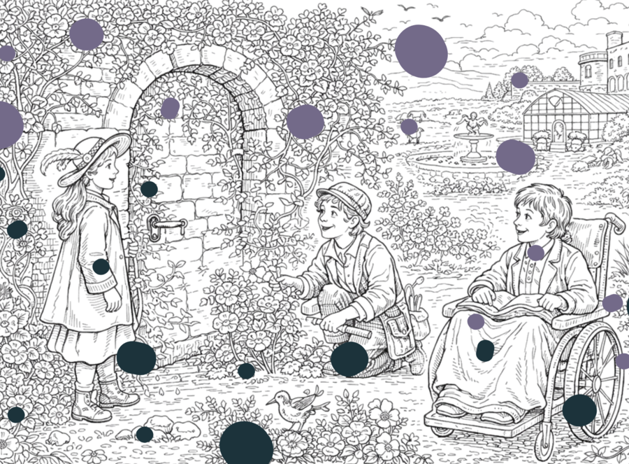 Kolorowanka - Tajemniczy ogród