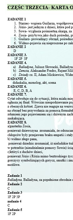 POWTÓRKI PRZED EGZAMINEM. Z BOHATERAMI "DZIADÓW" PRZYPOMINAMY WIEDZĘ O DRAMACIE