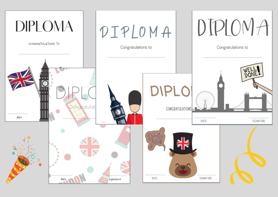 DYPLOMY - JĘZYK ANGIELSKI (zestaw)