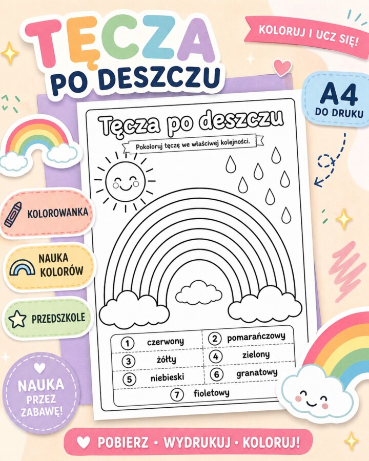 Tęcza po deszczu