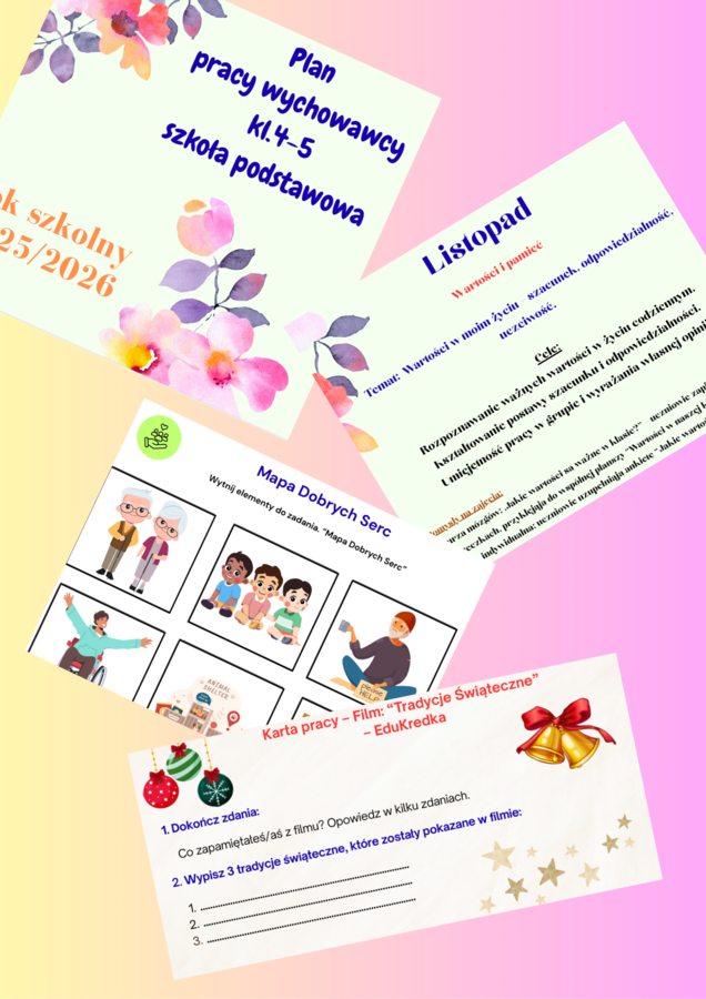 Plan pracy wychowawcy kl.4-5 - listopad - grudzień