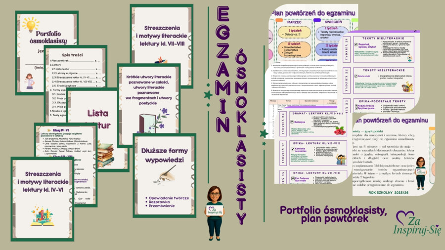 Wrześniowy start dla polonisty- scenariusz pierwszej lekcji IV-VIII, prezentacje, karty pracy, wymagania edukacyjne