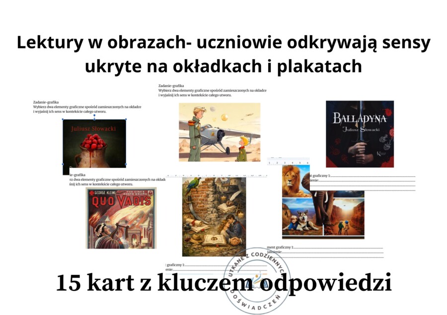Lektury w obrazach- uczniowie odkrywają sensy ukryte na okładkach i plakatach