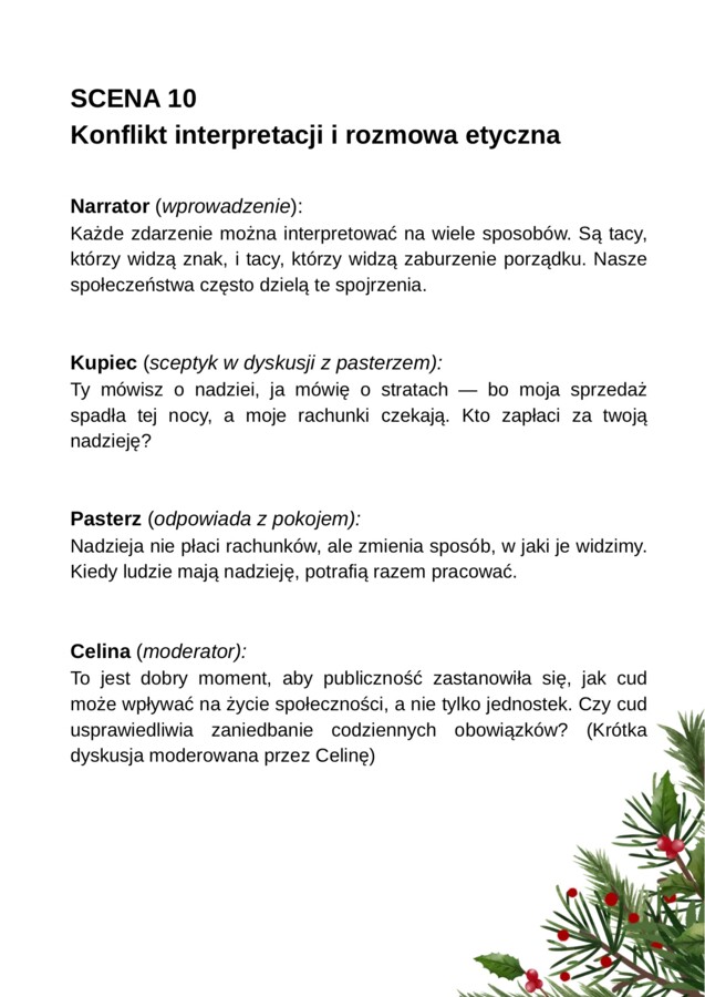 Scenariusza na Jasełka - Raport z Betlejem