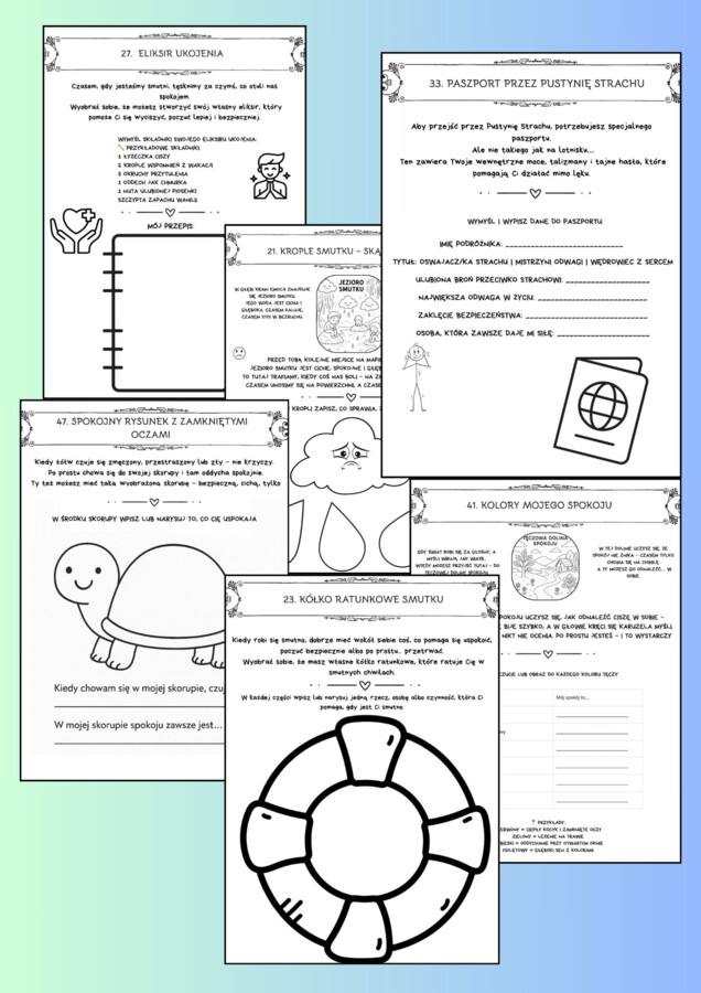 Tus-owe karty pracy KRAINA EMOCJI 1-4