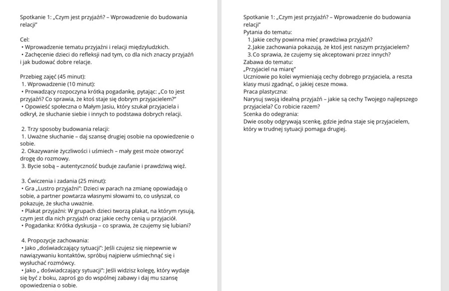 PRZYJAŹŃ I RELACJE