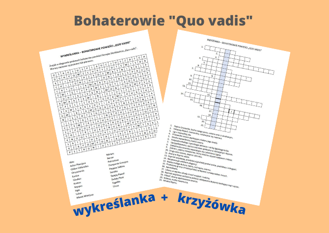 "Quo vadis" - wykreślanka + krzyżówka