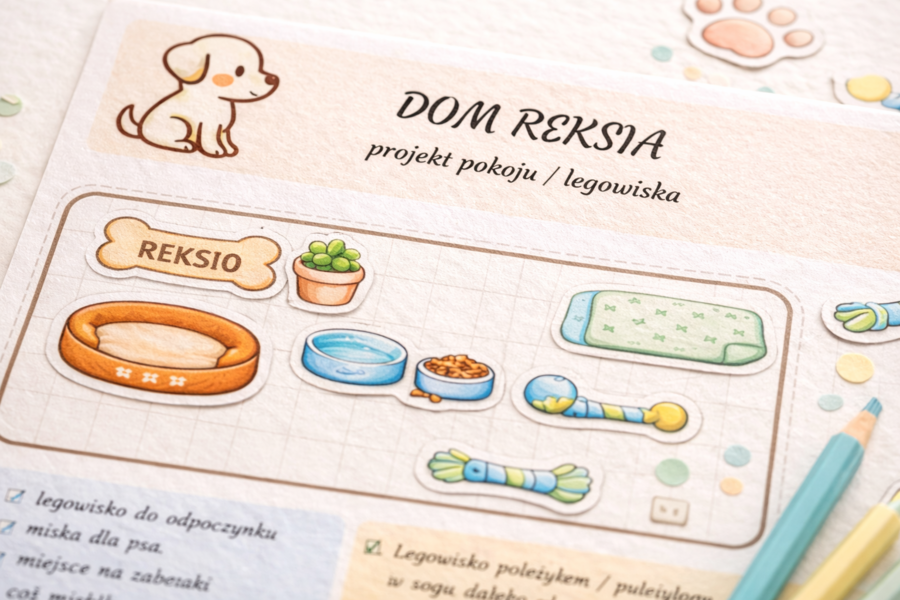 Dom Reksia – projekt pokoju/legowiska