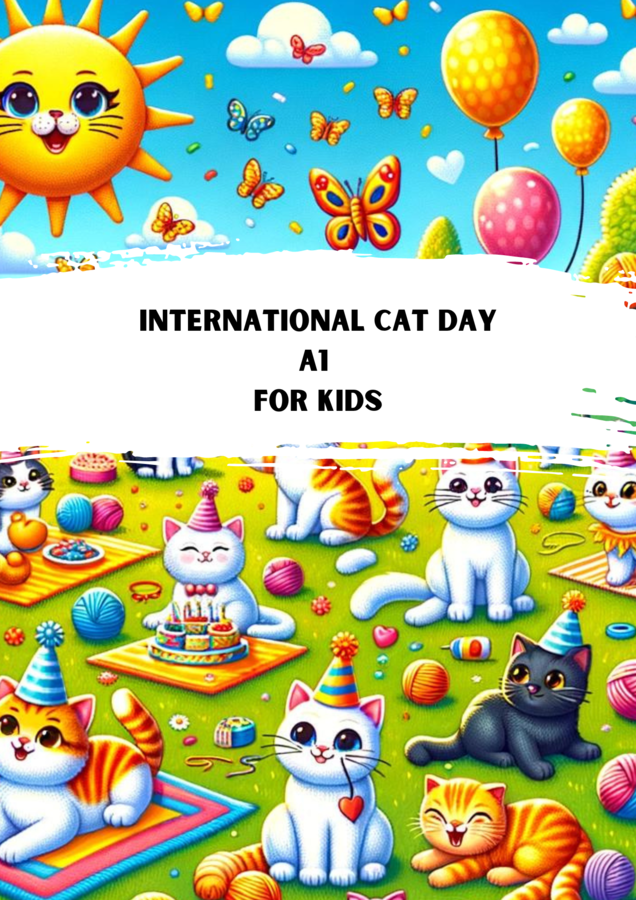 International Cat Day A1 FOR KIDS Karty pracy Gotowa Lekcja