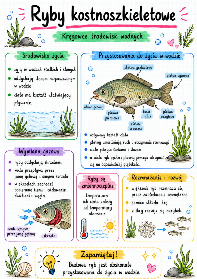 Notatki, które uczą – biologia klasa 6