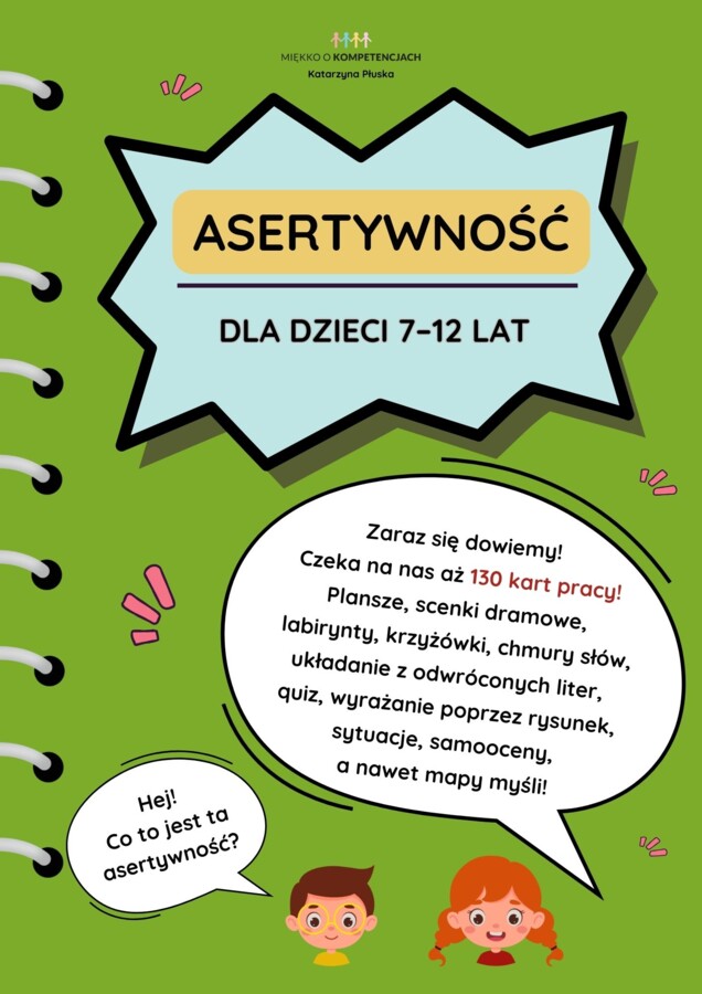 "Asertywność dla dzieci 7-12 lat. 130 kart pracy” e-book