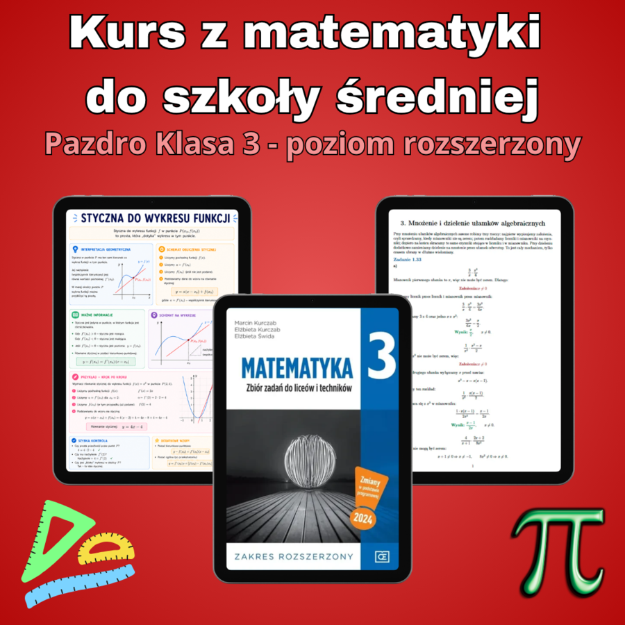 Kurs online z matematyki - Pazdro 3R