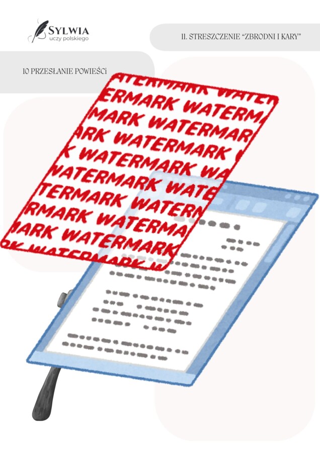 📒Notatnik maturalny „Zbrodnia i kara" Fiodor Dostojewski