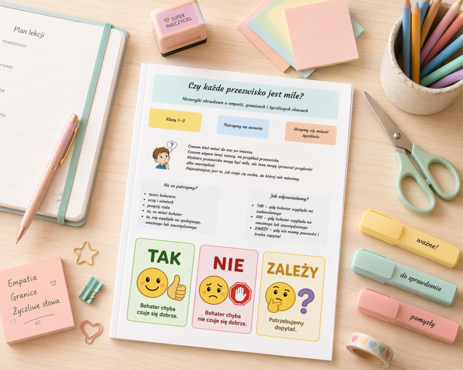 Czy każde przezwisko jest miłe? – historyjki obrazkowe