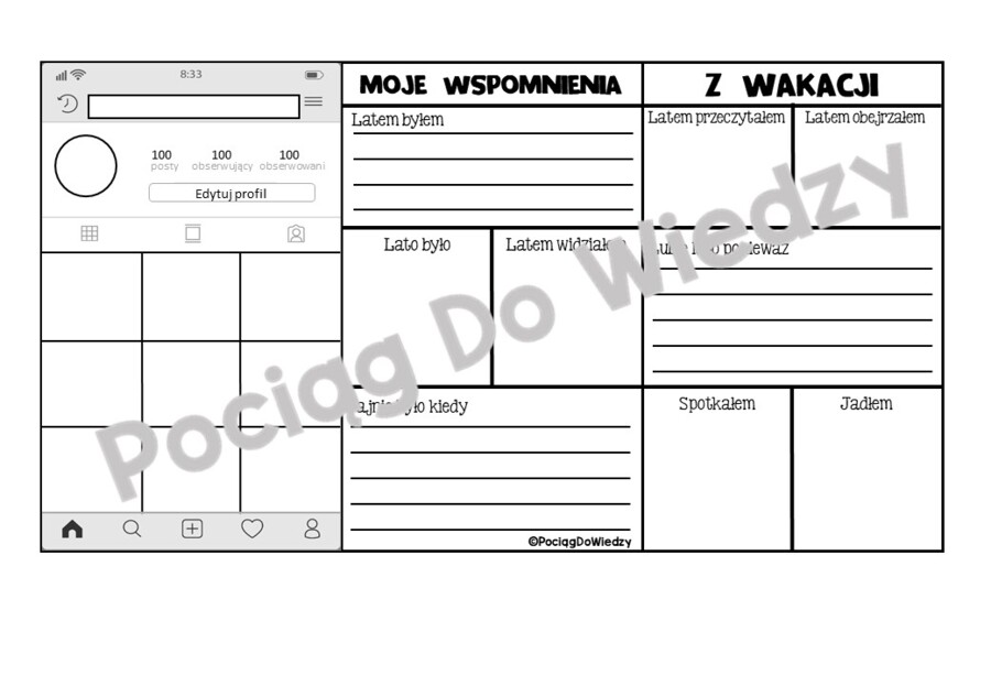 1 Dzień Szkoły - Mój Wakacyjny Instagram