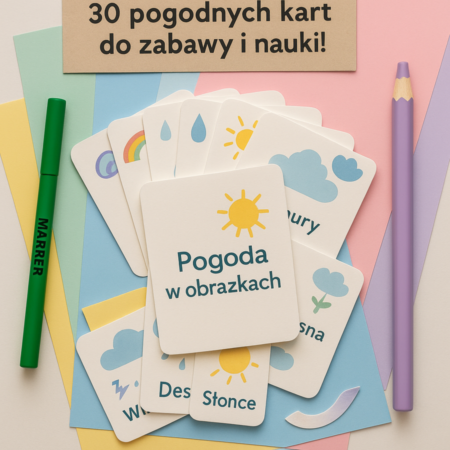 Zestaw kart pracy „Pogoda w obrazkach”