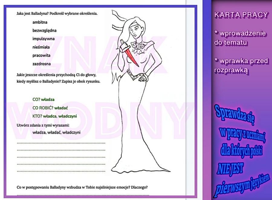 Balladyna - myślenie wizualne