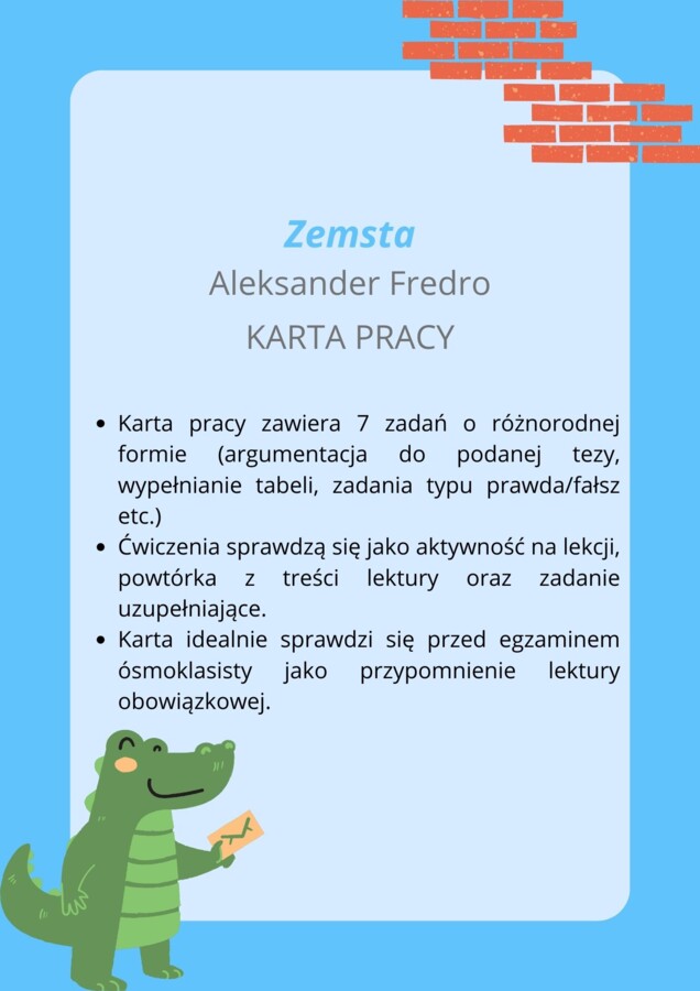 Zemsta - karta pracy