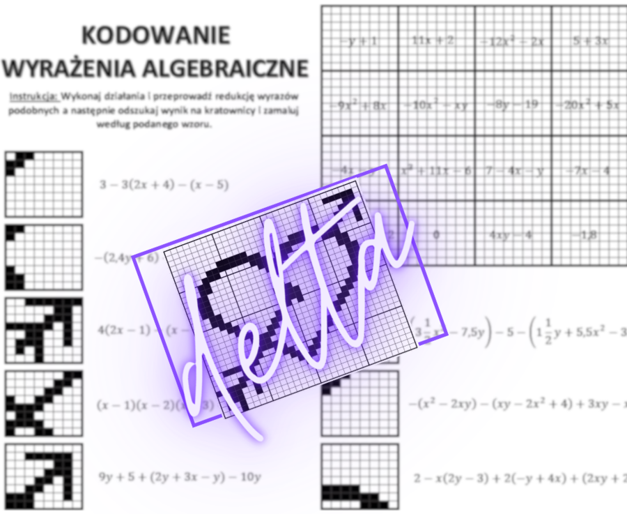 Kodowanie, wyrażenia algebraiczne, klasa 7,8