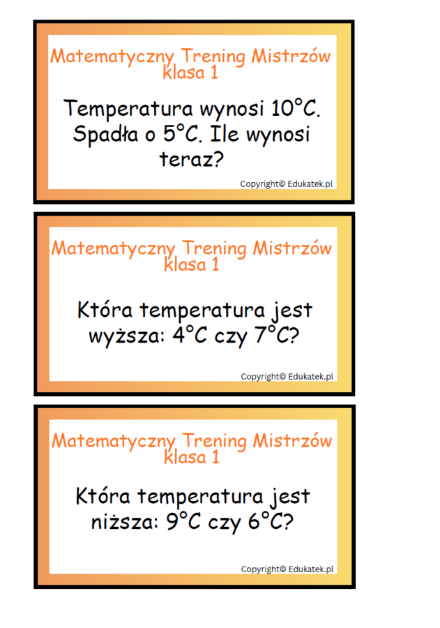 Matematyczny trening mistrzów - klasa 1