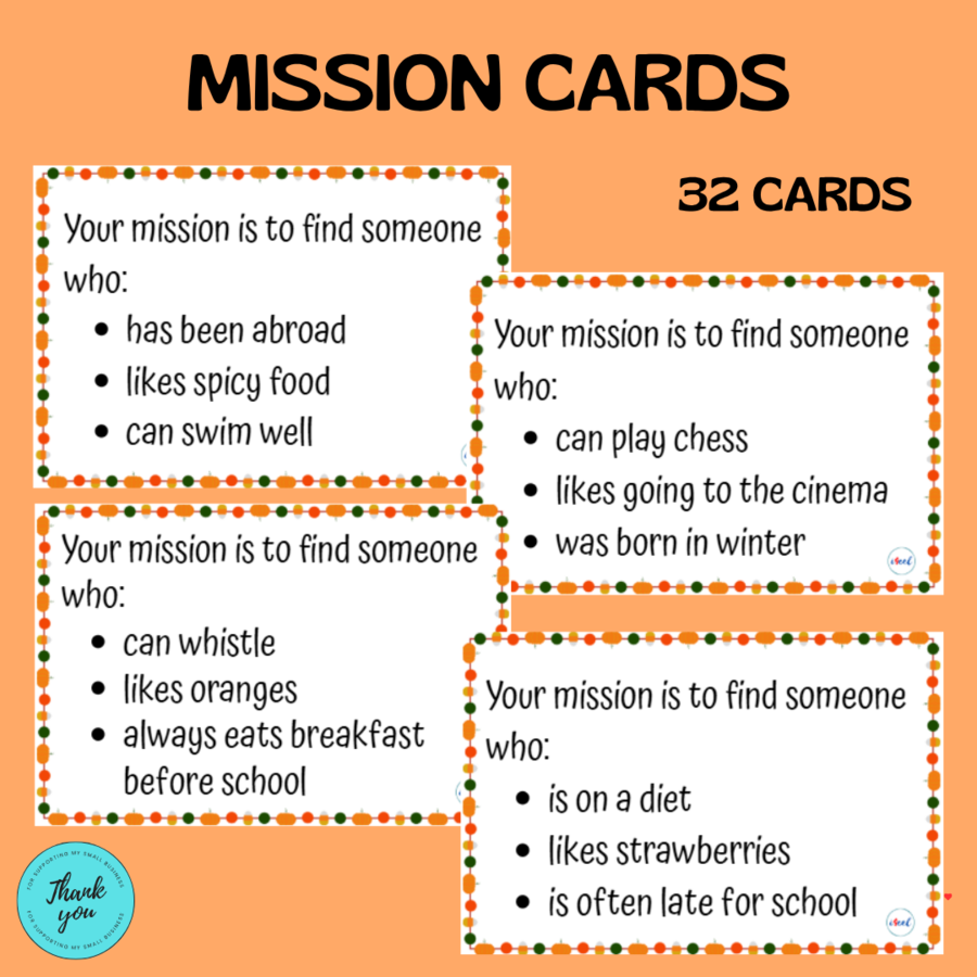 MISSION CARDS