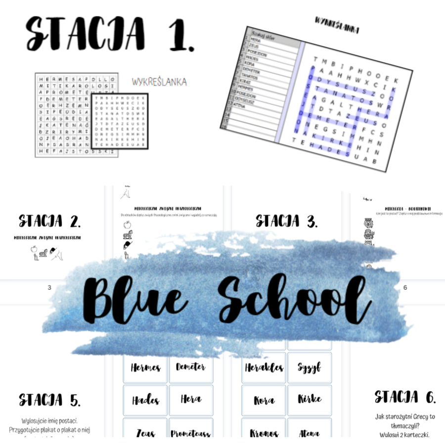 Mity greckie - stacje zadaniowe