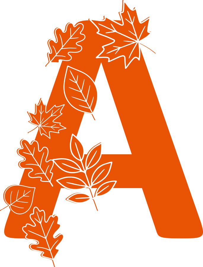 Alfabet polski z motywami jesieni (pdf i png do canvy )