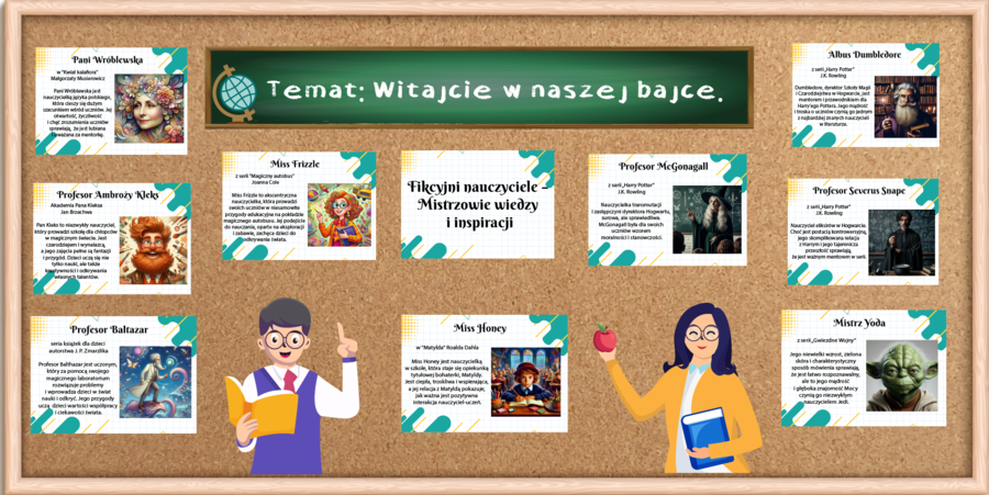 Gazetka Fikcyjni Nauczyciele - Dzień Nauczyciela