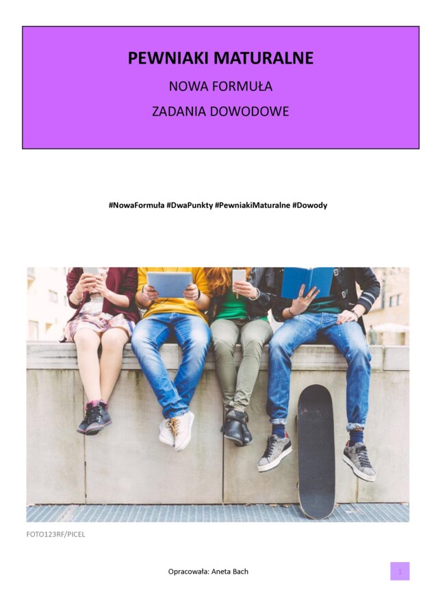 Zadania dowodowe - nowa formuła