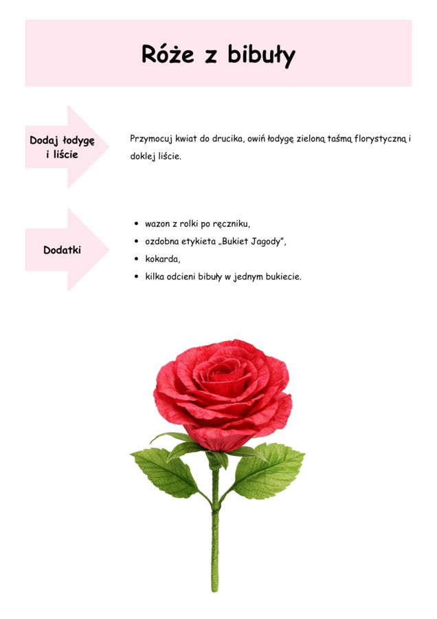 Róża je jagody, a Jagoda zbiera róże dla mamy. Zestaw kart pracy.