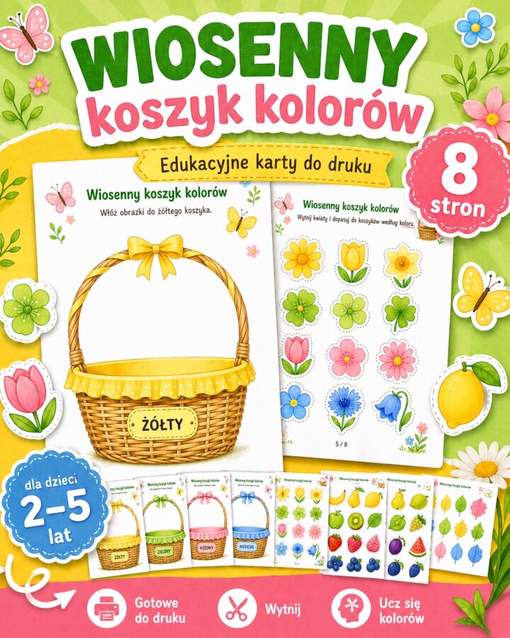 Wiosenny koszyk kolorów