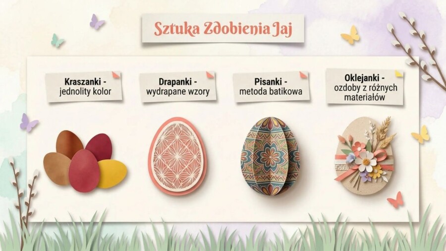 Wielkanoc - Polskie tradycje (gazetka szkolna / prezentacja, 19 plansz)