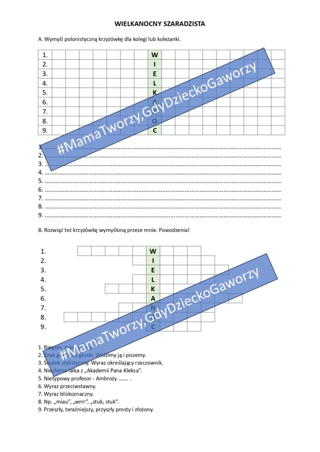Wielkanocny szaradzista