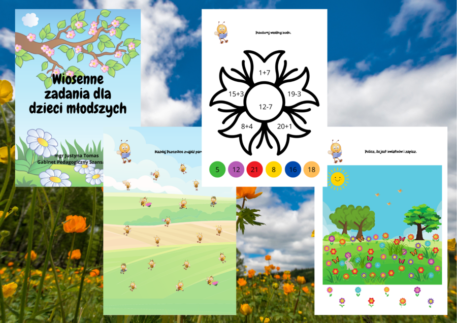 ☀️☀️☀️ WIOSENNE ZADANIA DLA DZIECI MŁODSZYCH kl. 1-3 ☀️☀️☀️ Terapia Dysleksji