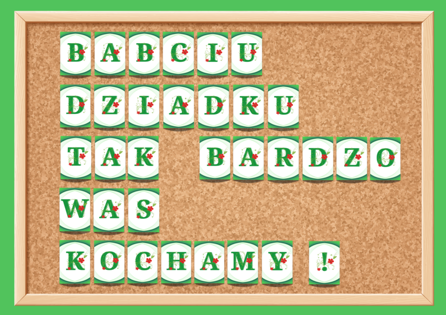 DZIEŃ BABCI i DZIADKA- BABCIU! DZIADKU! TAK BARDZO WAS KOCHAMY!