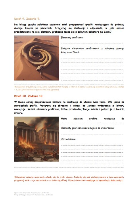 25 zadań z ikonografii - ćwiczenie do E8